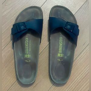 Birkenstock Madrid Birko-Flor One Strap Slide Sandal
Black- EU 38/7